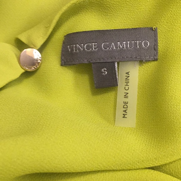 Vince Camino Chartreuse Fully Lined Camisole - Picture 6 of 8